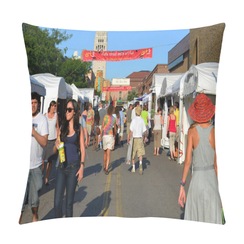 Personality  Ann Arbor State Street Area Art Fair 2011 Pillow Covers