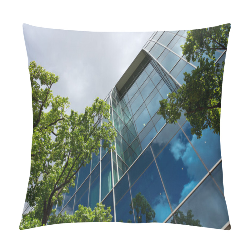 Personality  Glass Office Building Pillow Covers