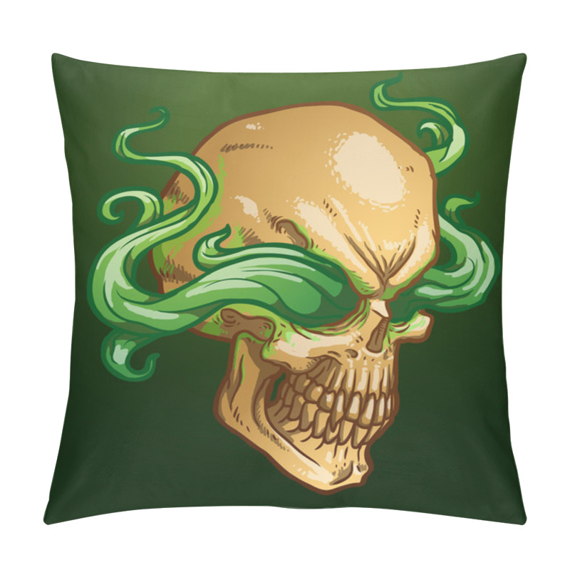 Personality  The Right Profile Necromancer Skull Pillow Covers