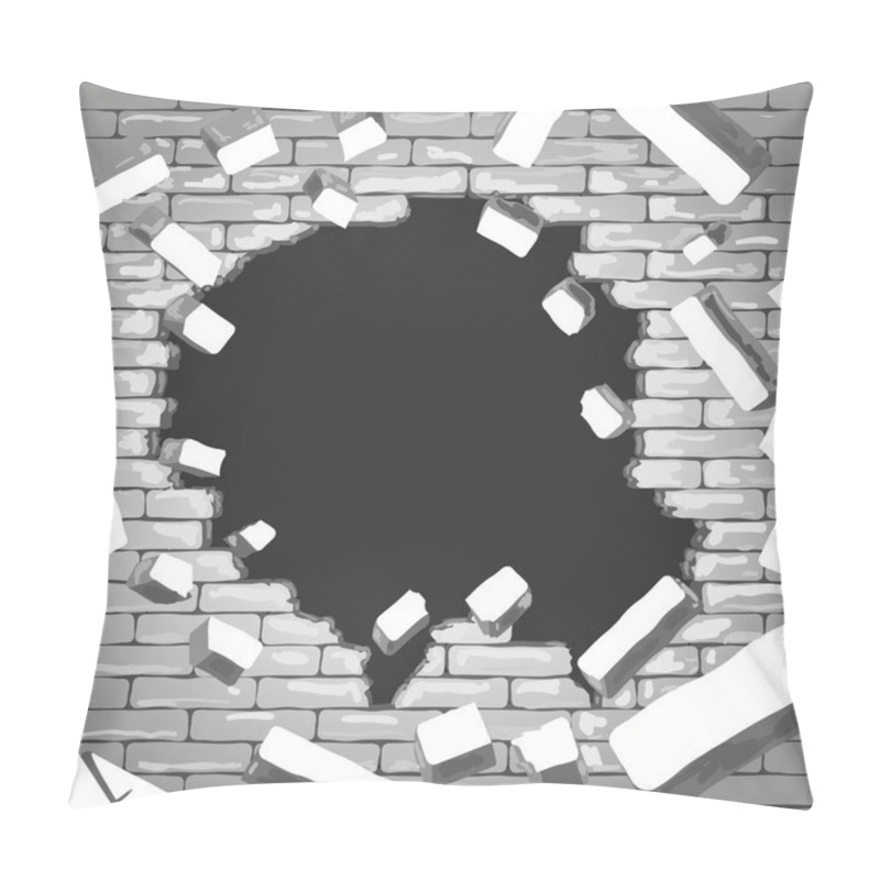 Personality  Destroyed Brick Wall Pillow Covers