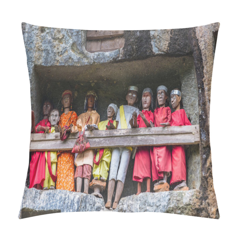 Personality  Traditional Burial Site In Tana Toraja Pillow Covers