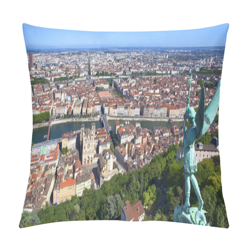 Personality  Panorama Of Lyon France Pillow Covers