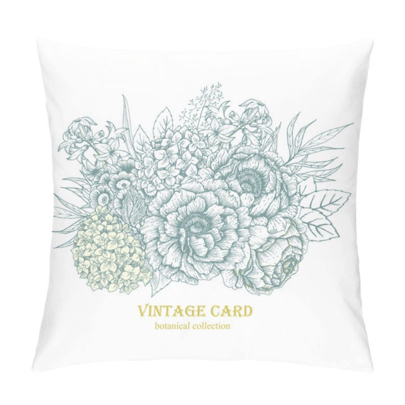 Personality  Hand-drawn Floral Bouquet Pillow Covers