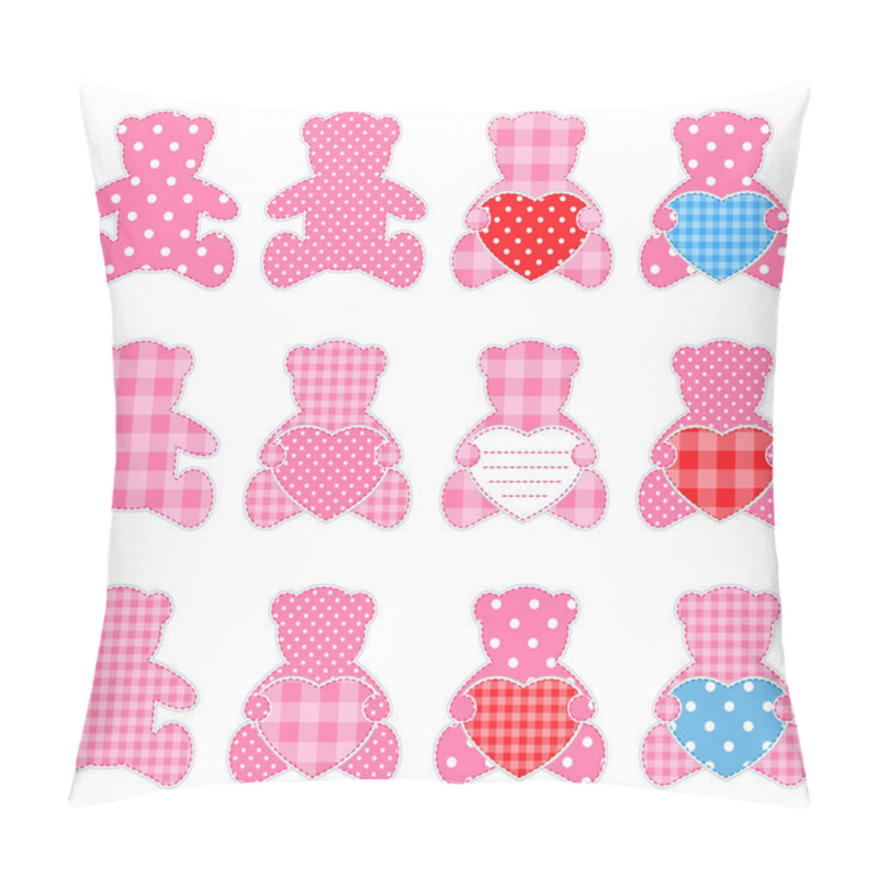 Personality  Twelve Pink Bears Pillow Covers