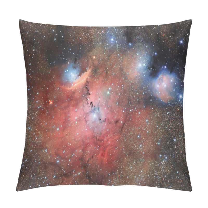 Personality  Sharpless 29 In Constellation Sagittarius, A Cosmic Stellar Nursery. Pillow Covers