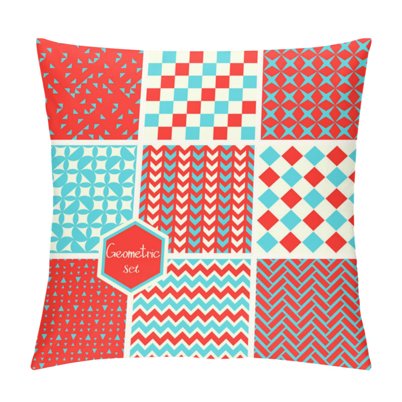 Personality  Seamless Geometric Patterns Set Pillow Covers