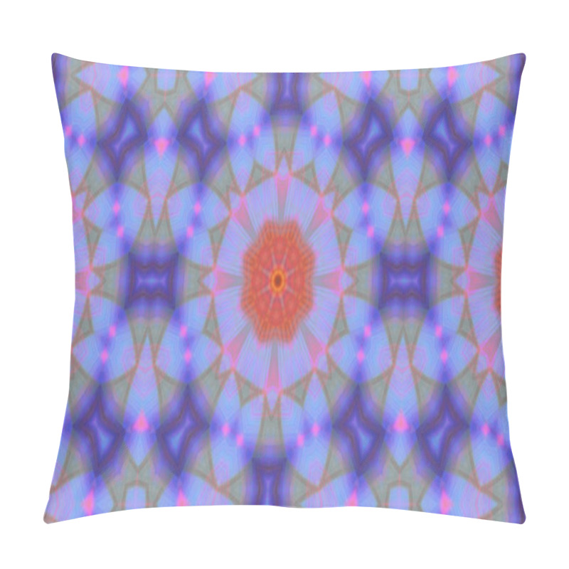 Personality  Abstract Image With Kaleidoscope Style Ornament Can Use Like Retro Wallpaper. Beautiful Colored Patterns Pillow Covers