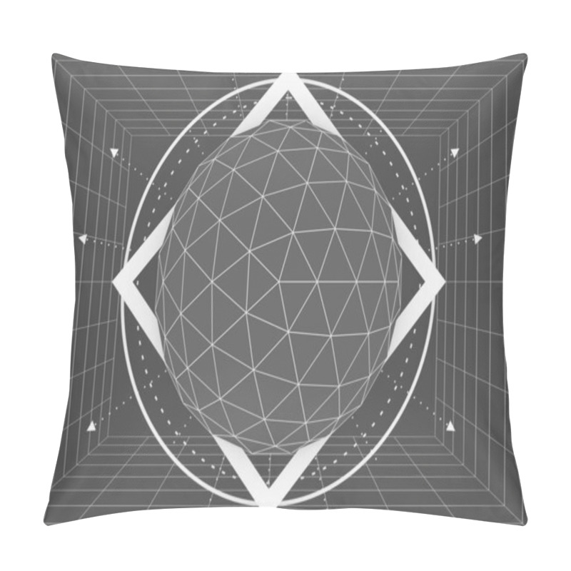 Personality  Esoteric Mystical Geometry Pillow Covers