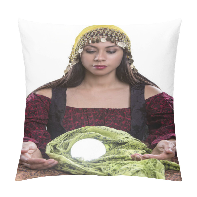 Personality  Fortune Teller On A White Background Pillow Covers