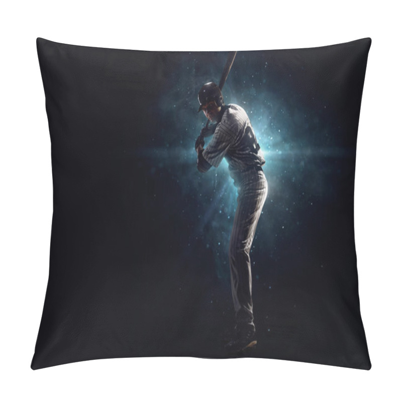 Personality  Professional Baseball Player In The Spotlight Pillow Covers