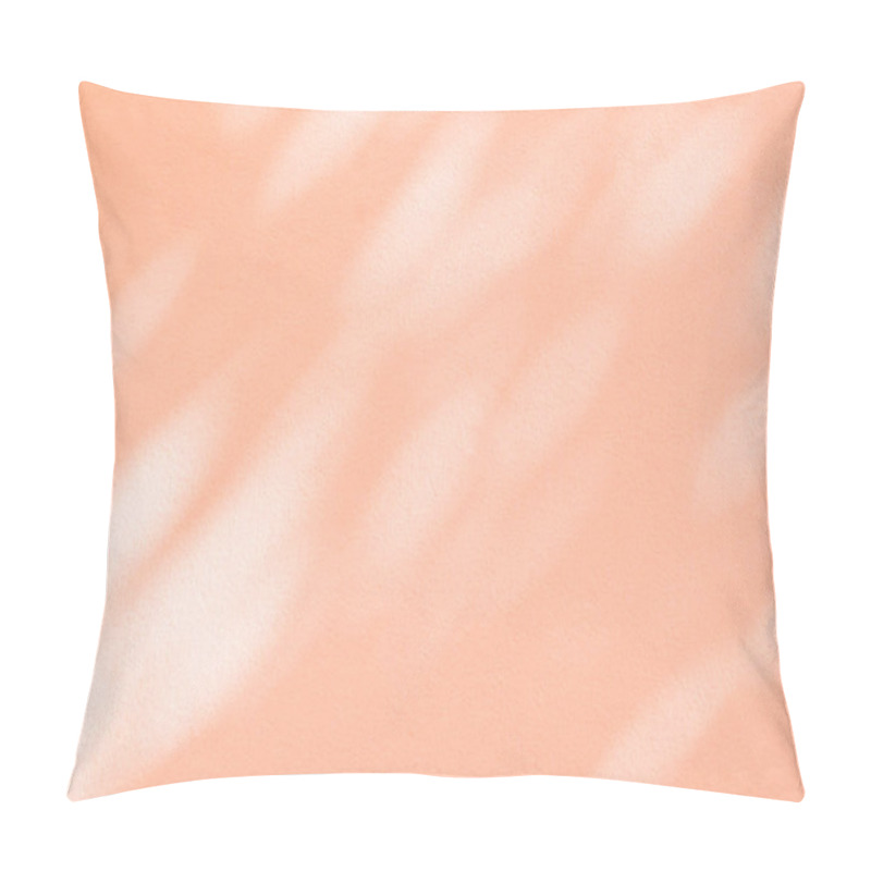 Personality  Light And Shadow Pink Biege Pastel Abstract Background. Natural Leaves Shadows And Sunshine Diagonal Refraction On White Wall Texture. Shadow Overlay Effect Foliage Mockup, Banner Graphic Layout Pillow Covers