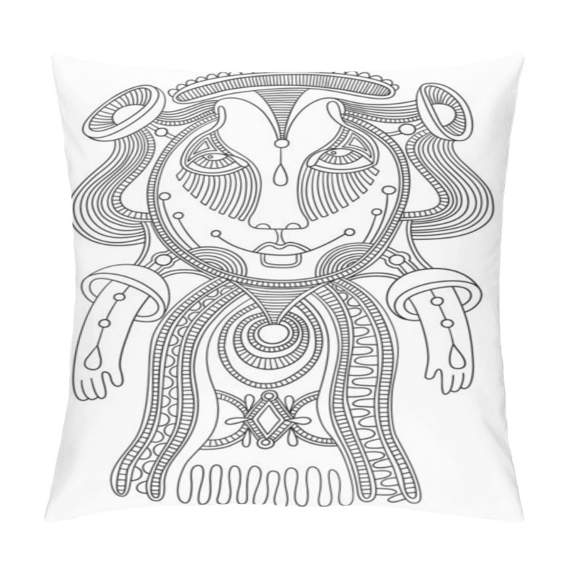 Personality  Doodle Fantasy Monster Personage Pillow Covers