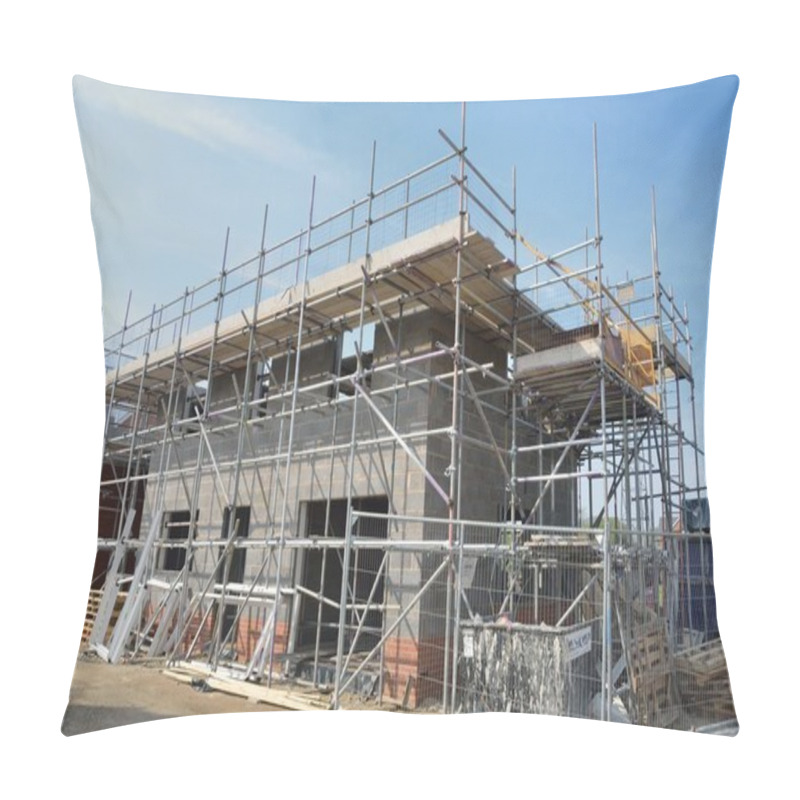 Personality  House Under Construction Pillow Covers