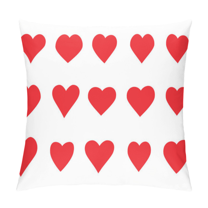 Personality  Heart Icons Set Simple Design Pillow Covers