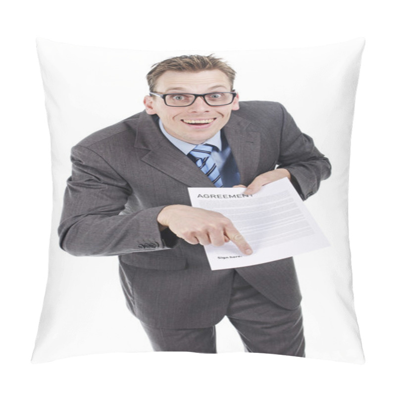 Personality  Salesmen Sign Here Pillow Covers