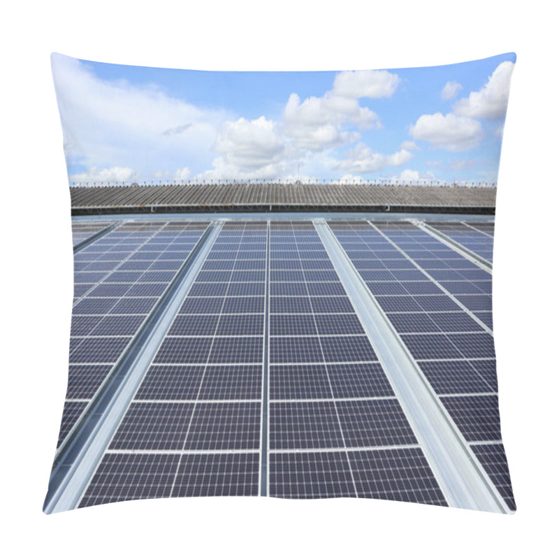 Personality  Solar Rooftop System Cloudy Sky Lookup View Pillow Covers