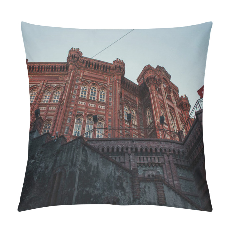 Personality  Low Angle View Of Grey Stone Wall Near Phanar Greek Orthodox College In Istanbul, Turkey Pillow Covers