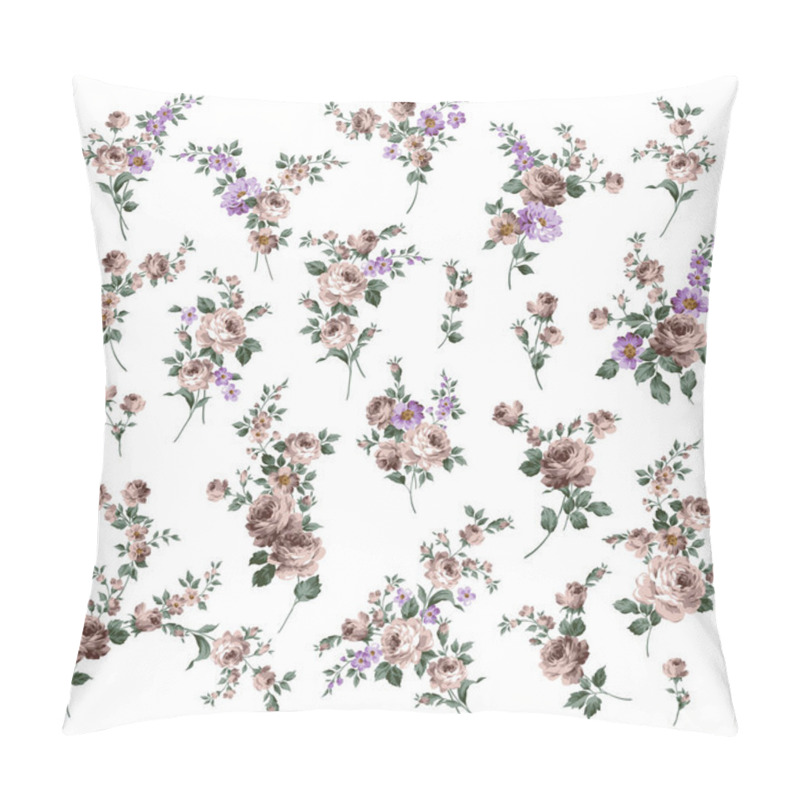 Personality  Beautiful Rose Illustration Material Collection, Pillow Covers