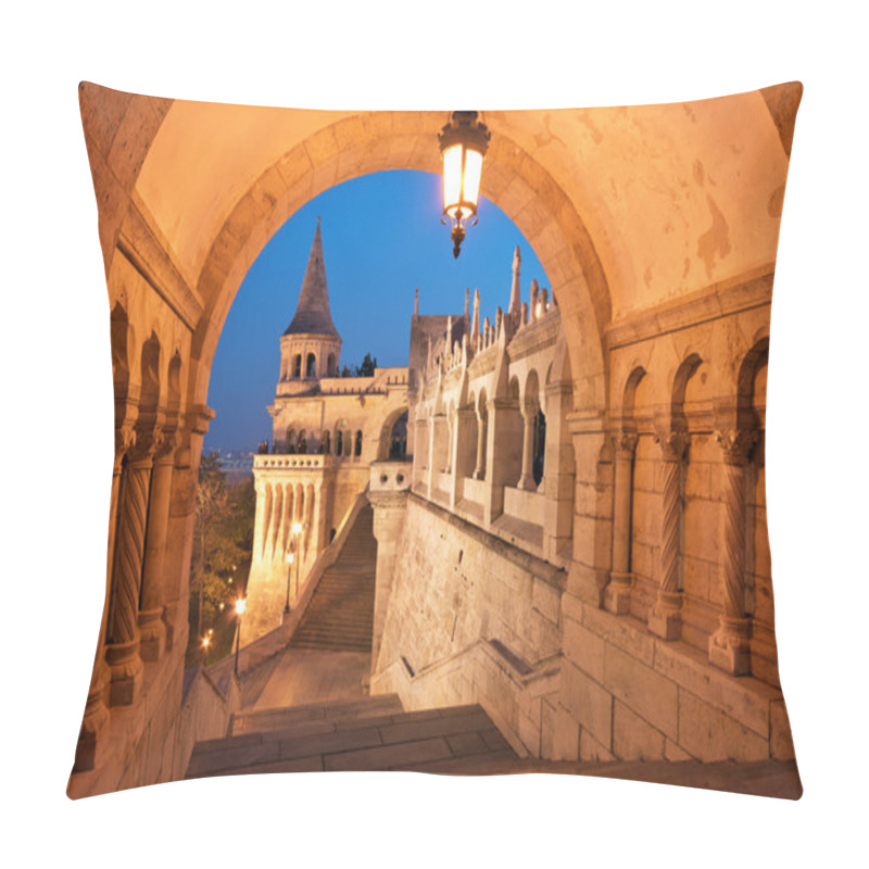 Personality  North Gate Of The Fisherman's Bastion In Budapest Pillow Covers