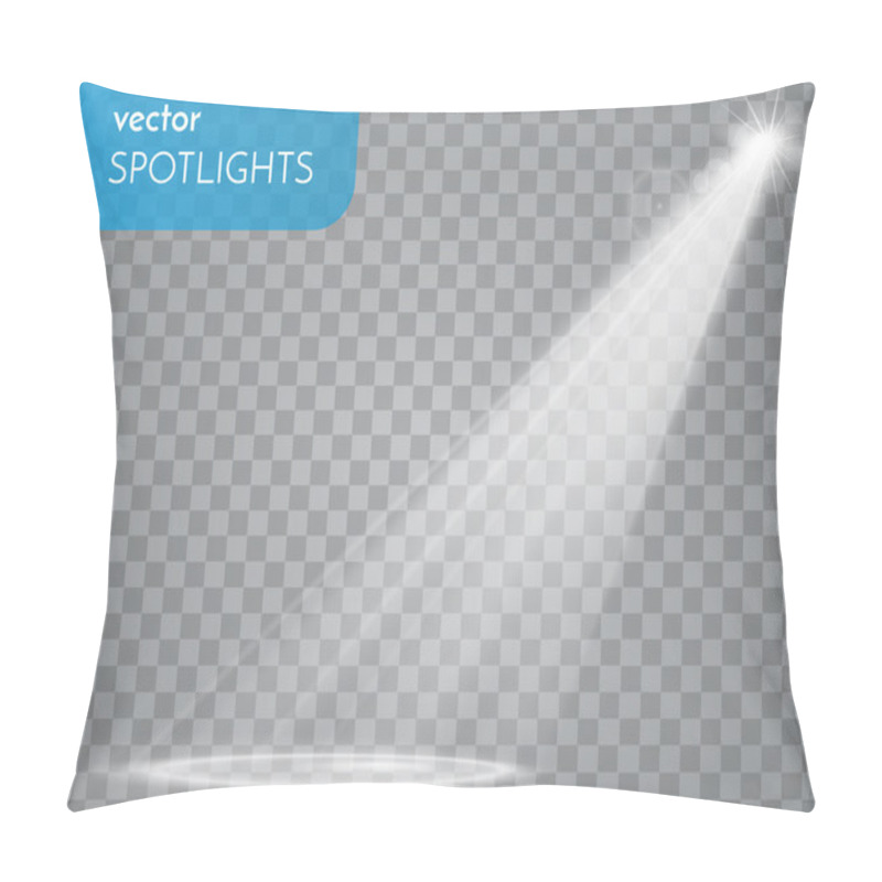 Personality  Vector Spotlights. Scene. Light Effects. Pillow Covers