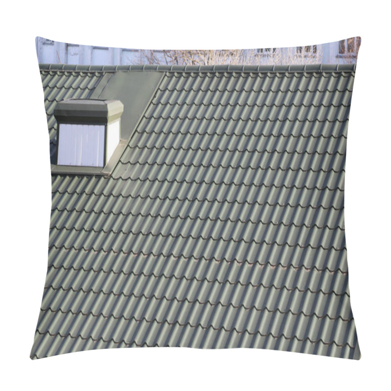 Personality  The House, The Roof Of Which Is Covered With Metal Tiles Pillow Covers