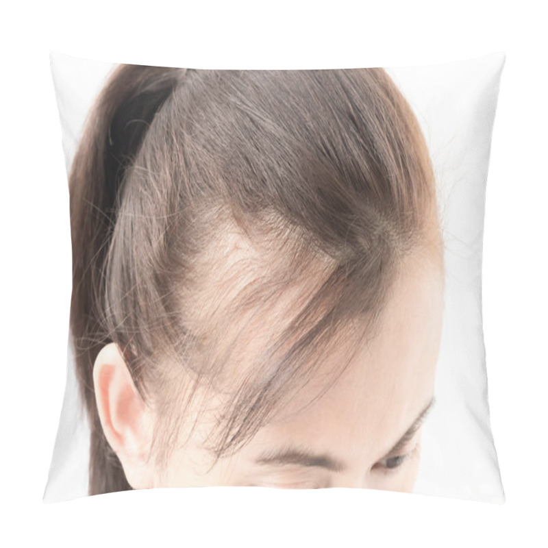 Personality  Woman Serious Hair Loss Problem  Pillow Covers