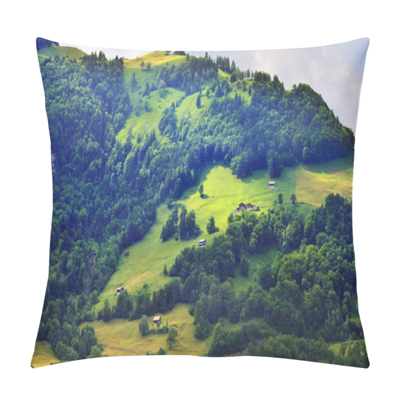 Personality  Stunning Alpine Landscape In Canton Uri, Switzerland Pillow Covers