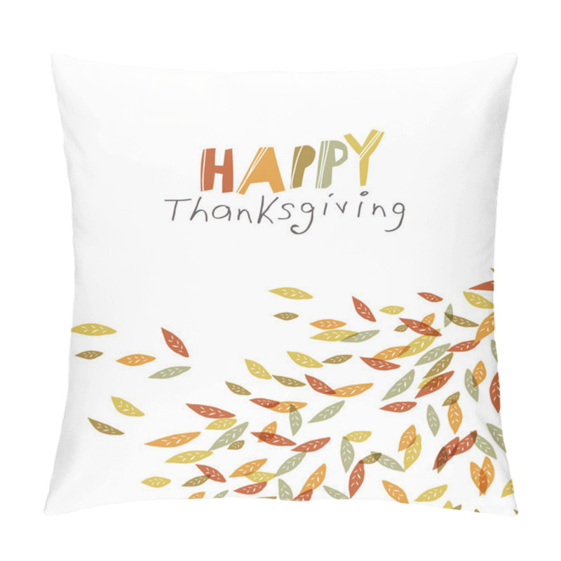 Personality  Thanksgiving Greeting Card Pillow Covers