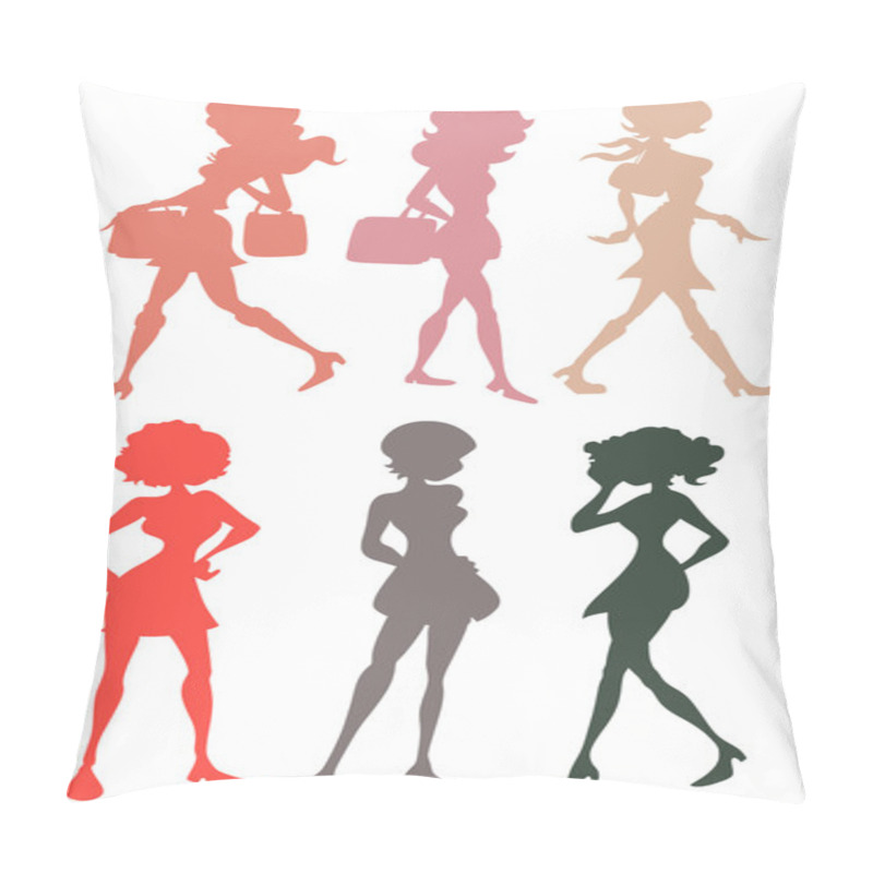 Personality  Teenage Girls Silhouettes Pillow Covers