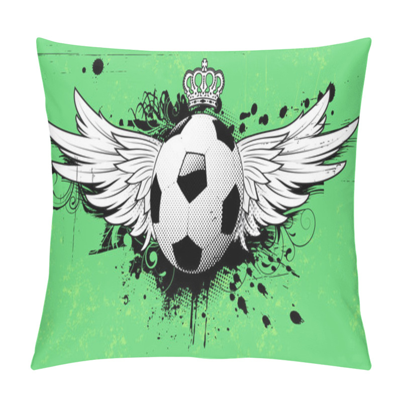 Personality  Soccer Grunge Emblem Pillow Covers