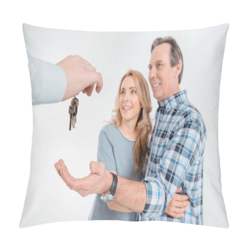 Personality  Couple Receiving Keys From House  Pillow Covers