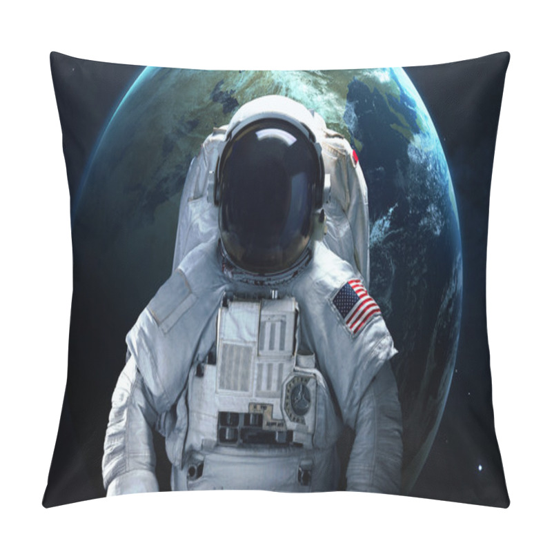 Personality  Astronaut In Outer Space. Spacewalk. Elements Of This Image Furnished By NASA Pillow Covers