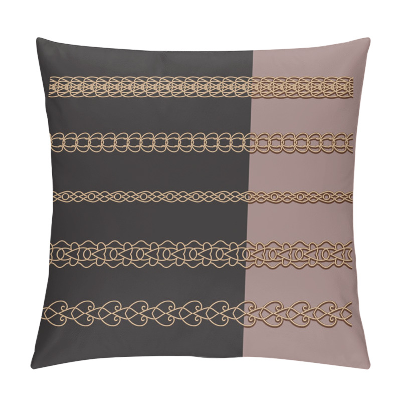 Personality  Gold Chains Set Pillow Covers