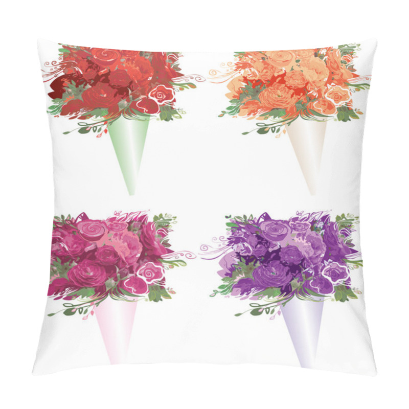 Personality  Bouquets Pillow Covers