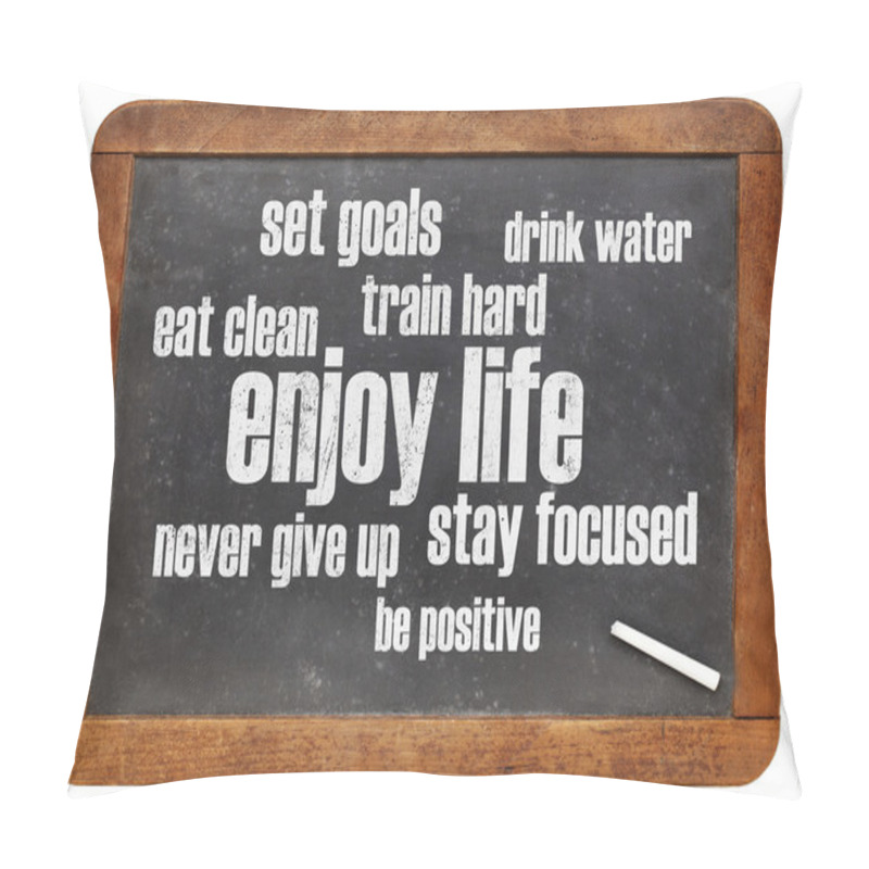 Personality  Healthy Lifestyle Word Cloud Pillow Covers