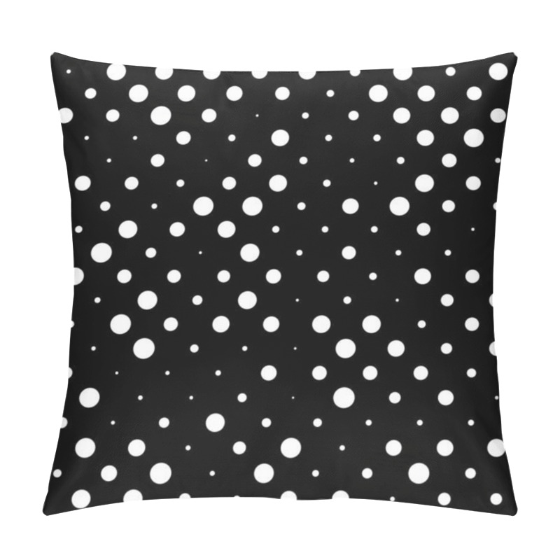 Personality  Random, Scattered Dots, Circles. Dotted, Spots Background, Texture, Backdrop And Pattern. Stipple, Stippling Effect. Pointillist, Pointillism Polka Dots Element Pillow Covers