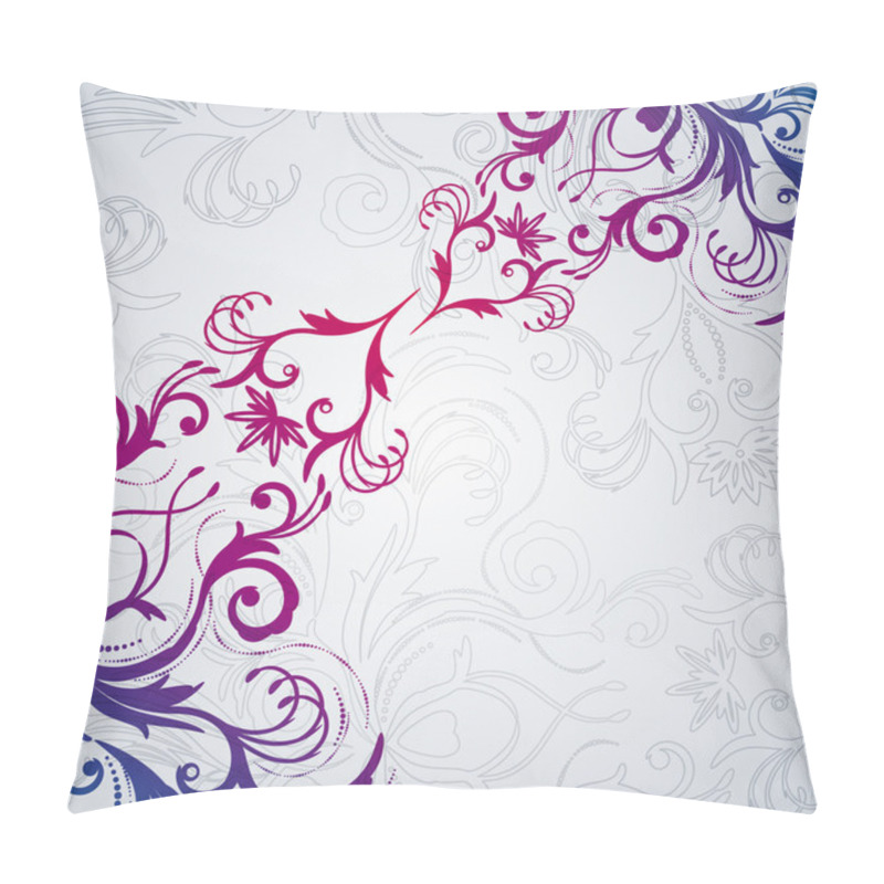 Personality  Abstract Floral Background With East Flowers. Pillow Covers