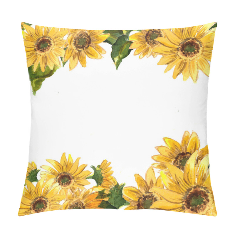 Personality  Pattern Of Blooming Sunflowers Pillow Covers