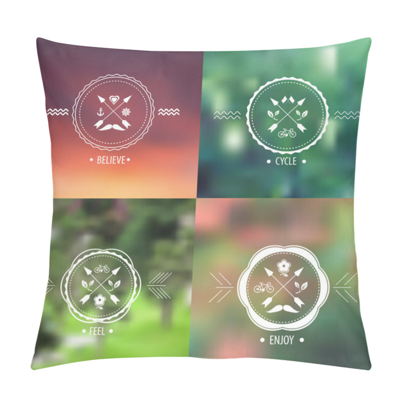 Personality  Blurred Nature Backgrounds Pillow Covers