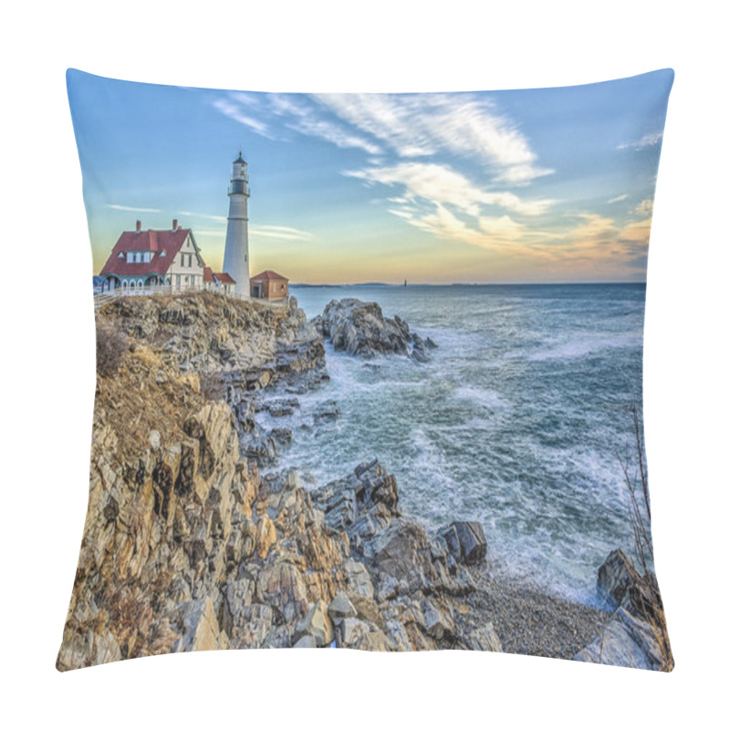 Personality  Portland Head Light, Lighthouse Pillow Covers