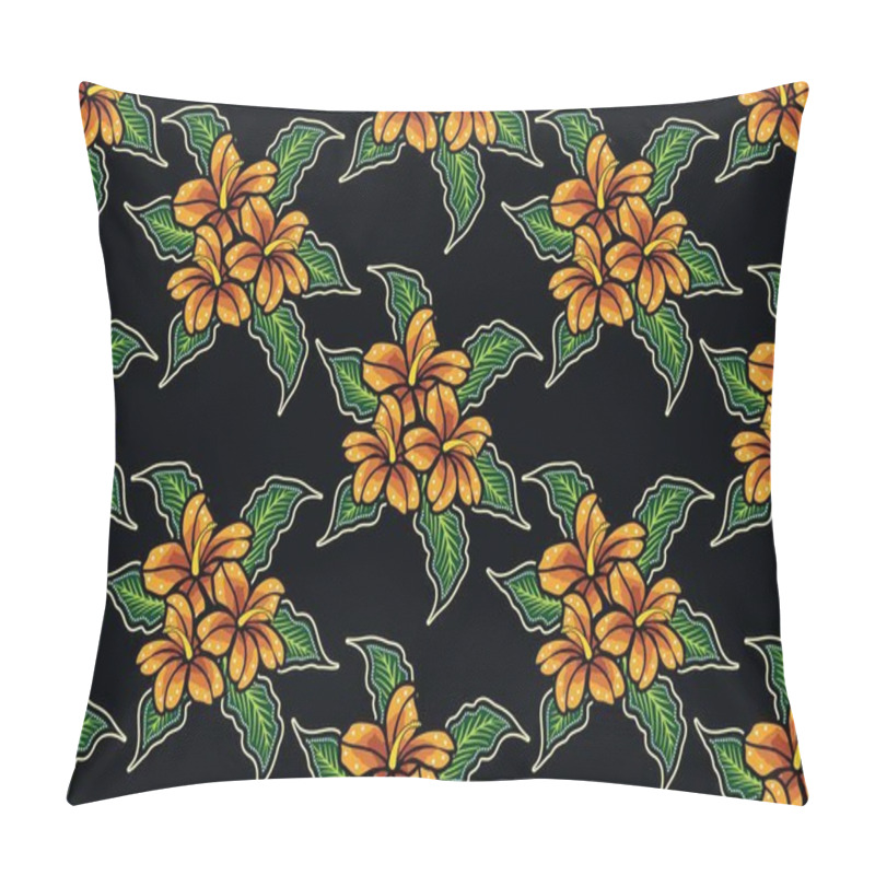 Personality  Seamless Pattern Floral Vector Illustration, Nature Batik Motif Pillow Covers