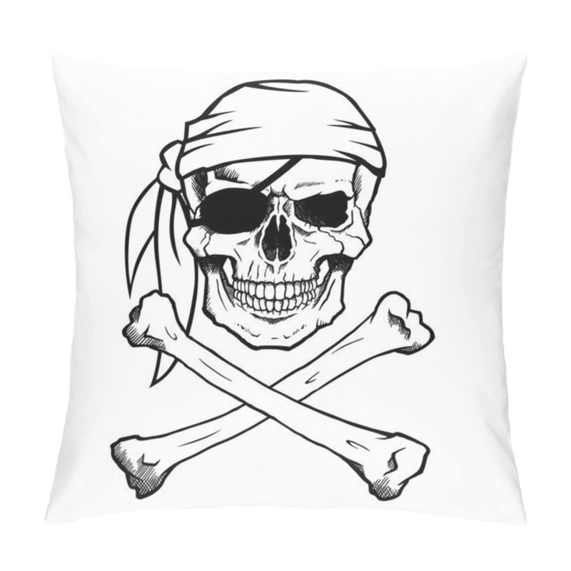 Personality  Jolly Roger Pirate Skull And Crossbones Pillow Covers