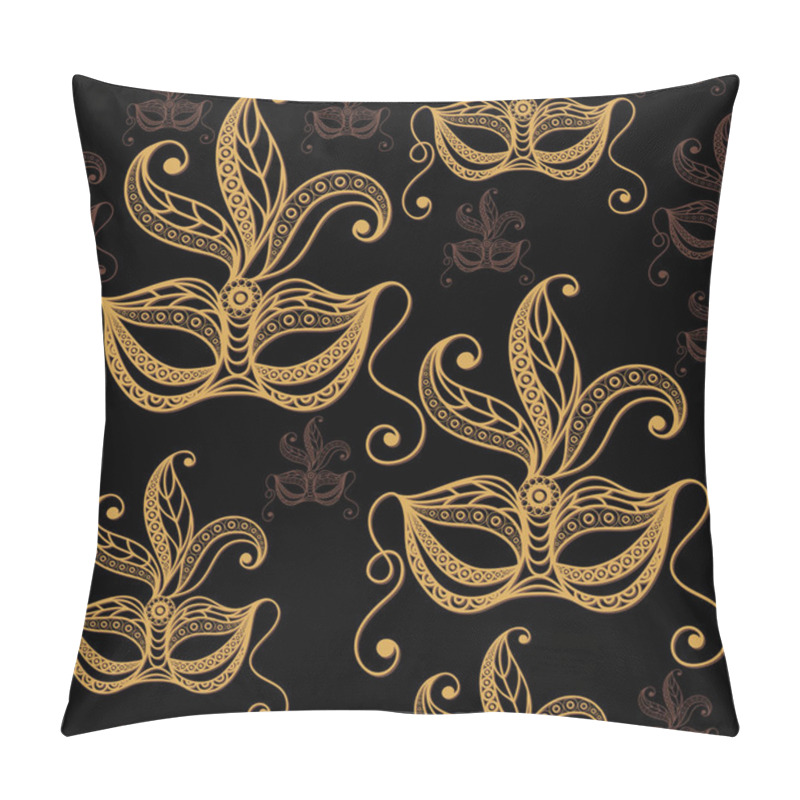 Personality  Seamless Texture With Decorative Mask 18 Pillow Covers