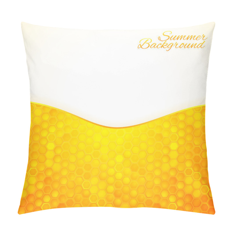 Personality  Abstract Summer Background With Honey Pillow Covers