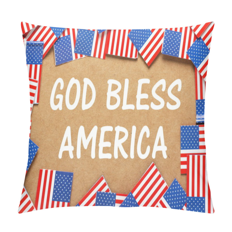 Personality  God Bless America Pillow Covers