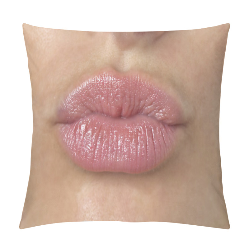 Personality  A Woman With Pouting Lips Pillow Covers