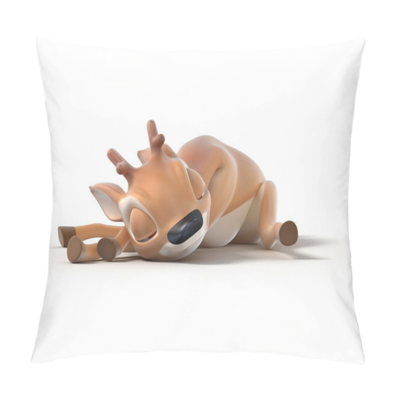 Personality  Sleeping Little Cartoon Deer Pillow Covers