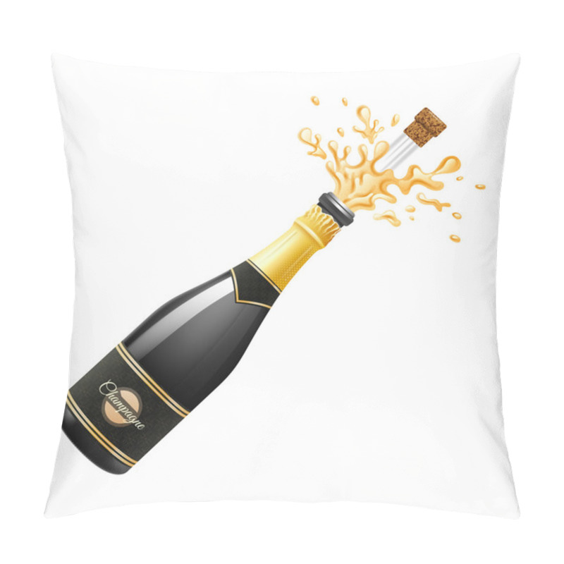 Personality  Champagne Explosion Illustration Pillow Covers