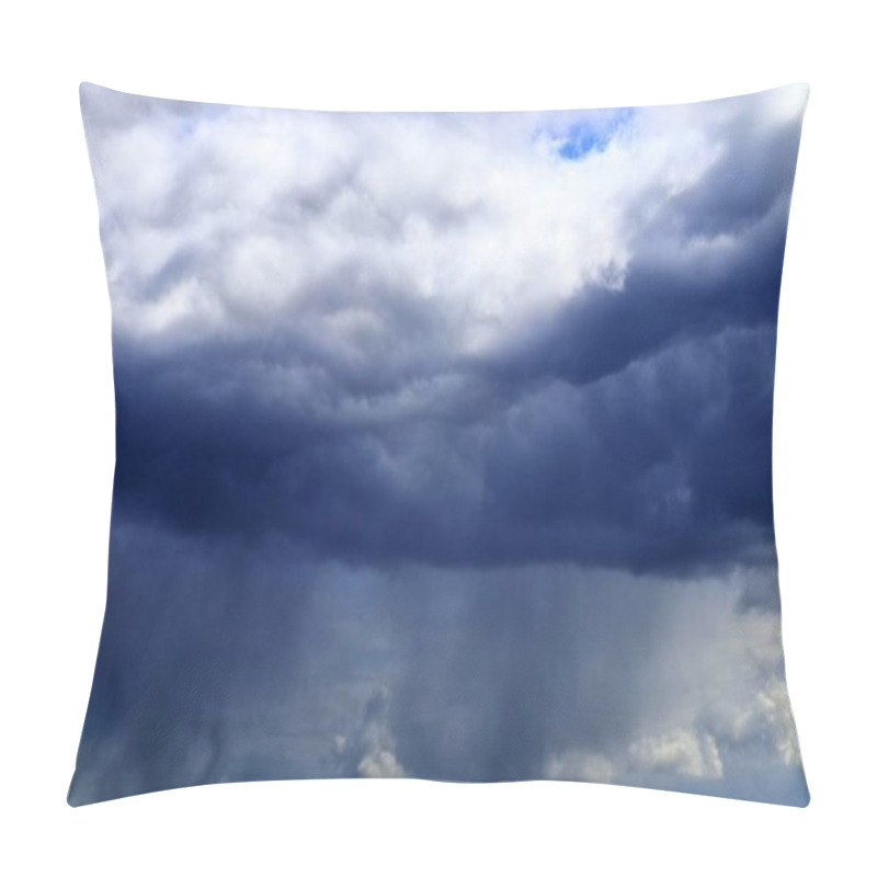 Personality  Dark Clouds Forming In The Sky Right Before A Thunderstorm Pillow Covers