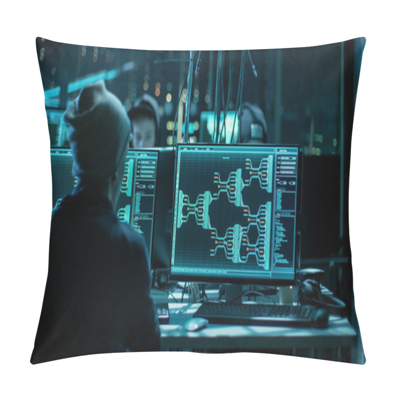 Personality  Team Of Internationally Wanted Hackers Teem Organizing Advanced  Pillow Covers